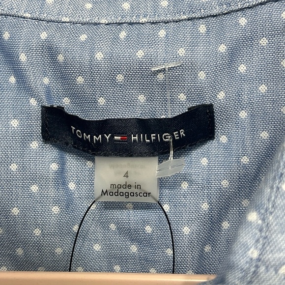 Tommy Hilfiger Light Blue Sleeveless Shirt Dress - Picture 6 of 13